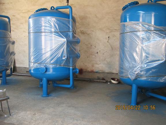 北京环保工程科技发展有限公司石英砂过滤器发货现场